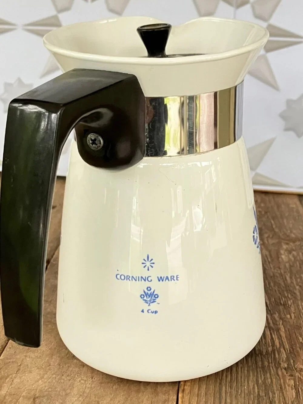 Corning Ware Cornflower 4 Cup Brew-n-Serve - P-504